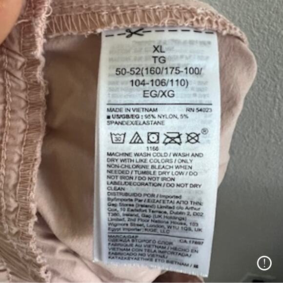 GAP Fit Commuter Short New English Moth Pink Pull On Casual Shorts XL - Picture 6 of 6